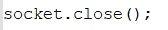 How to close the WebSocket connection