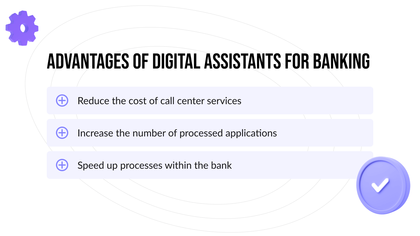 Advantages of virtual assistants for banking