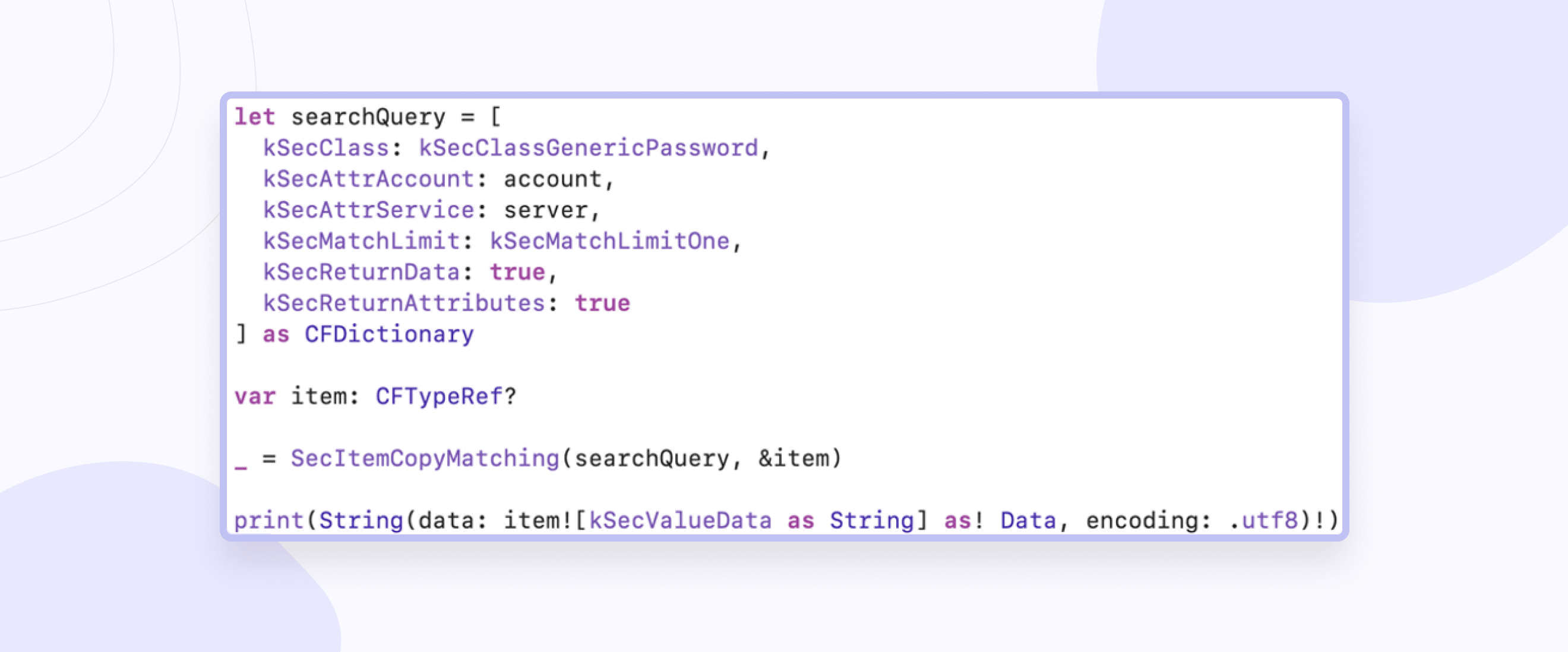 The process of getting data