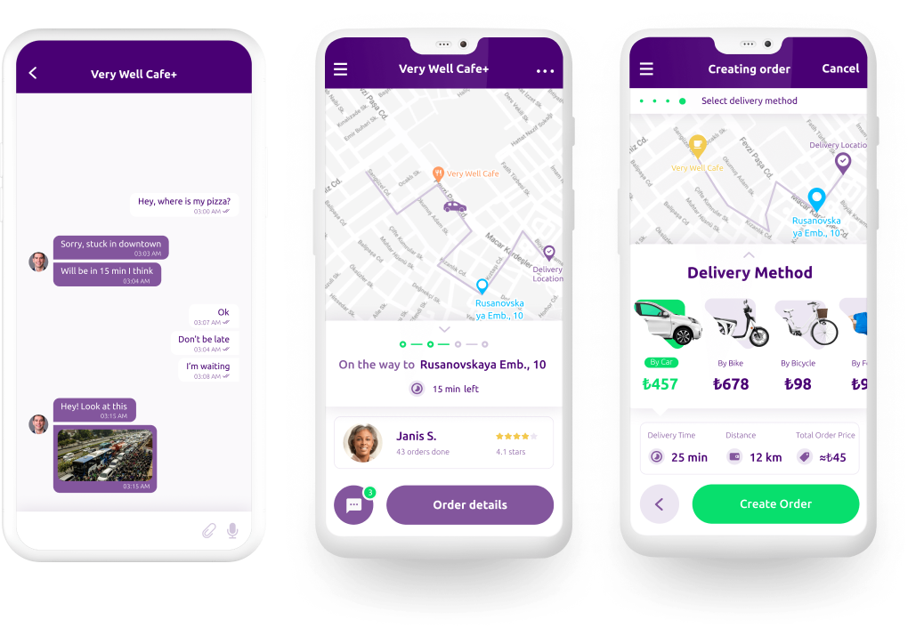 the Tamam Delivery application