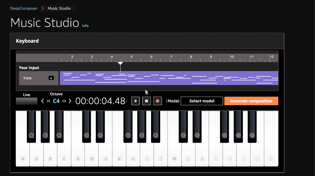 AWS DeepComposer