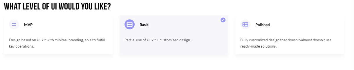 What UI would you like?
