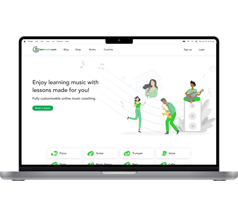 Music learning app