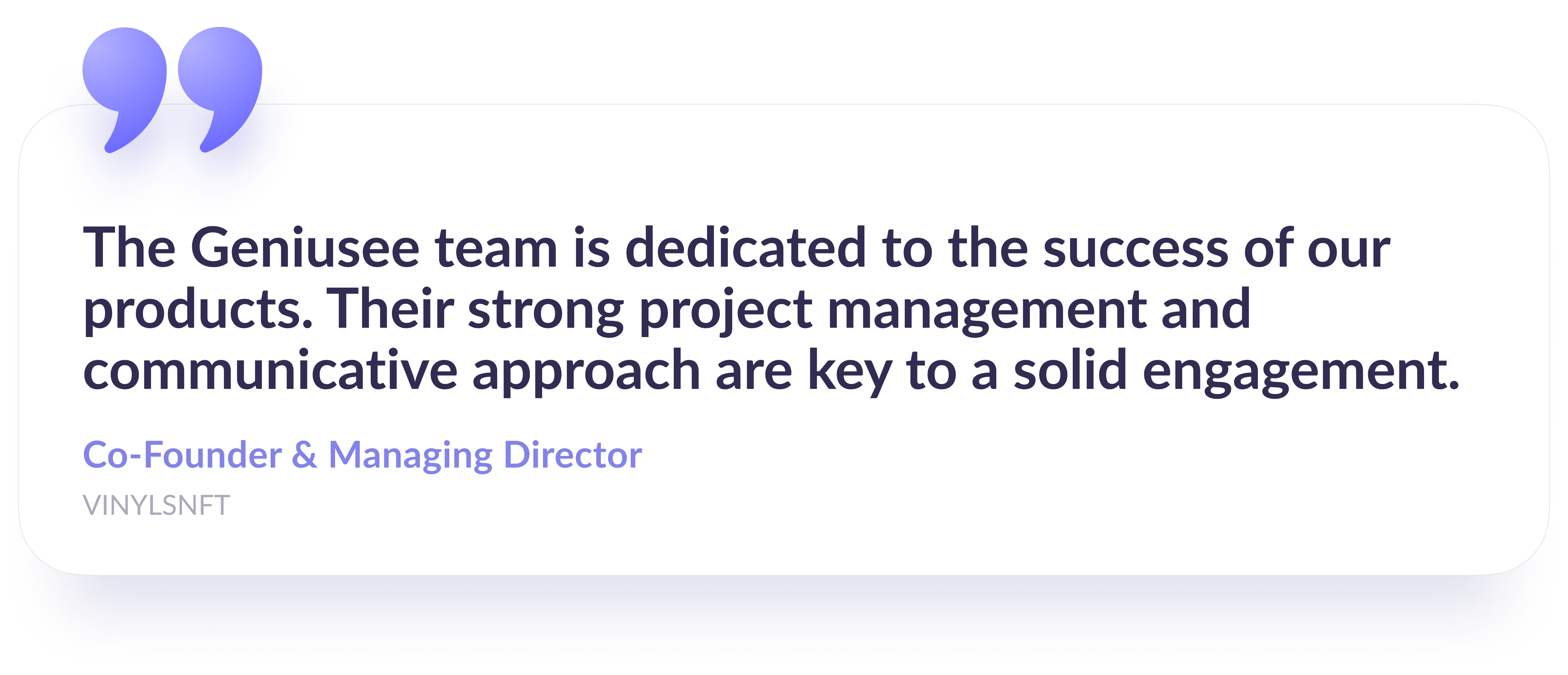 Review from the managing director